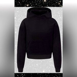 Skims terry lounge pull over black hoodie new never worn no tags black XL